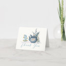 Search for tea party thank you cards A baby is brewing