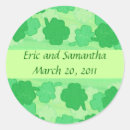 Search for shamrock wedding stickers Shamrocks