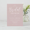 Search for dusty pink bridal shower invitations Modern