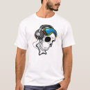 Search for skull with headphones tshirts Bones