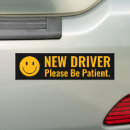 Search for please be patient bumper stickers New driver