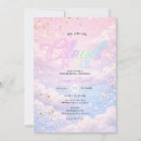 Search for cloud gender reveal invitations Rainbow