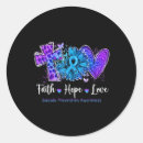 Search for peace love cure stickers Sunflower