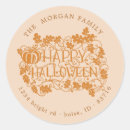 Search for pumpkin address stickers Happy halloween