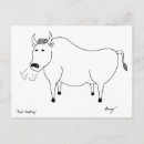 Search for cow drawing postcards Cute