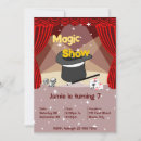 Search for magician birthday invitations Magic birthday party