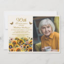 Search for sunflower photo birthday invitations Botanical