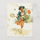 Search for funny tennis postcards Racket