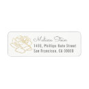 Search for white flowers return address labels Delicate