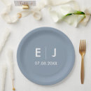 Search for dusty blue wedding table decor Initials
