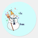 Search for snowman tag stickers Winter