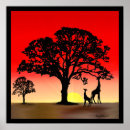 Search for africa silhouette posters Silhouettes