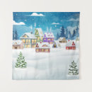 Search for christmas village art Background