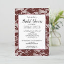 Search for burgundy red bridal shower invitations Flowers