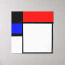 Search for black and red canvas prints Mondrian