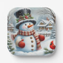 Search for vintage snowman plates Cute