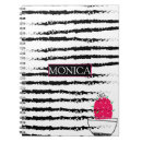 Search for pink zebra stripes notebooks Black