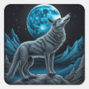 Search for fantasy wolf stickers Blue