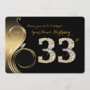 Search for 33rd birthday invitations Black