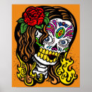 Search for day of the dead woman art Halloween