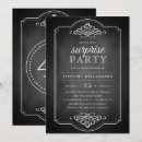 Search for rustic chalkboard invitations Black and white