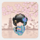 Search for geisha girl stickers Kokeshi