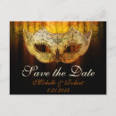 Search for masquerade save the dates Gold