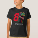 Search for 8th birthday boys tshirts T rex