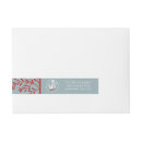 Search for beach christmas return address labels Red