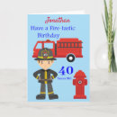 Search for fireman birthday cards Fire truck