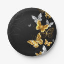 Search for butterfly paper plates Gold