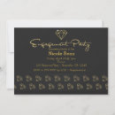 Search for gold glitter engagement party invitations Foil