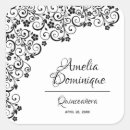 Search for white lace template stickers Quinceanera