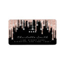 Search for cosmetics return address labels Glitter