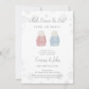 Search for snowflake gender reveal invitations Winter baby shower