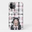Search for black and white plaid iphone cases Pink