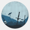 Search for raven and skull stickers Halloween