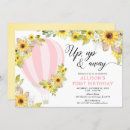 Search for yellow hot air balloon invitations Up up and away