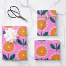 Search for pink flowers wrapping paper Girly