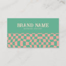 Search for checkerboard business cards Retro