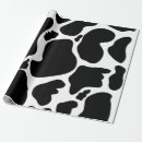 Search for cow spots wrapping paper Black white