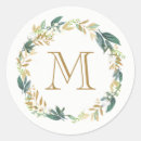 Search for floral monogram stickers Wreath