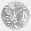 Search for number 21 stickers 21st birthday
