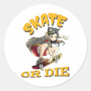 Search for skate or die stickers Girl