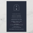 Search for monogram bridal shower invitations Script