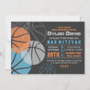 Search for basketball bar bat mitzvah invitations Sports