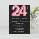 Search for 24th birthday invitations Girly