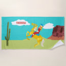 Search for horse on beach towels Wild west