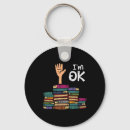 Search for funny librarian key rings Education