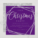 Search for purple silver christmas invitations Corporate